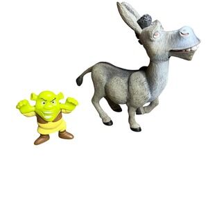 Dreamworks Shrek and Donkey Figures Kids Toy Set of‎ 2 Collectibles
